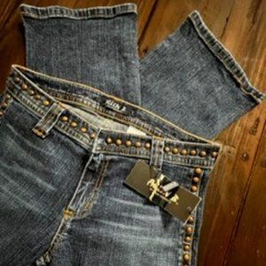 Allen B. by Allen Schwartz Studded Blue Jeans - Size 28